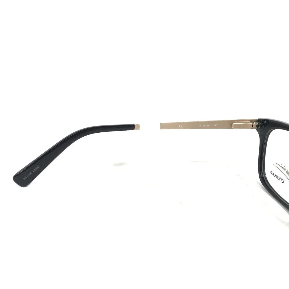 Oleg Cassini OCO534 001 Eyeglasses Frames Black Gold Square Full Rim 54-19-140